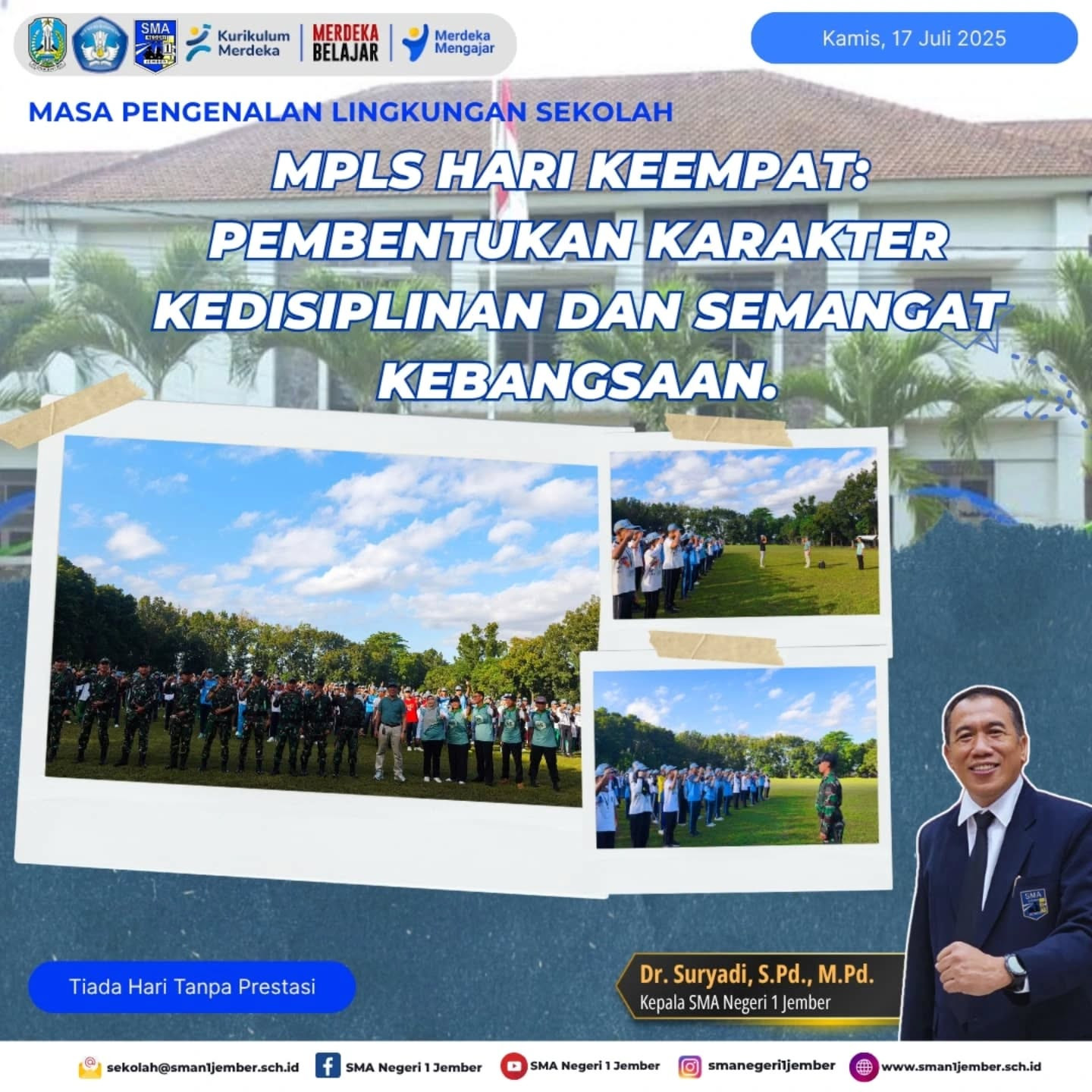 MPLS hari Keempat : pembentukan karakter kedisiplinan dan semangat kebangsaan. 