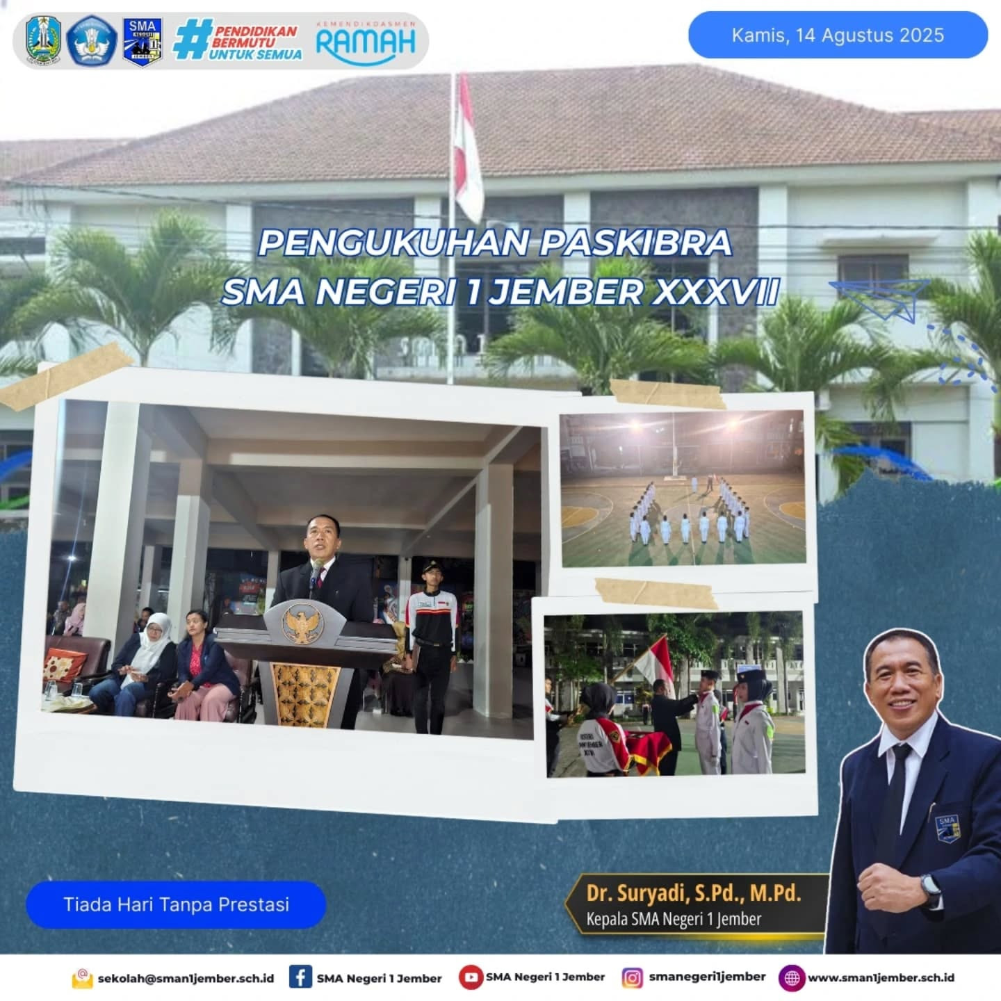 Pengukuhan PASKIBRA SMA Negeri 1 Jember XXXVII