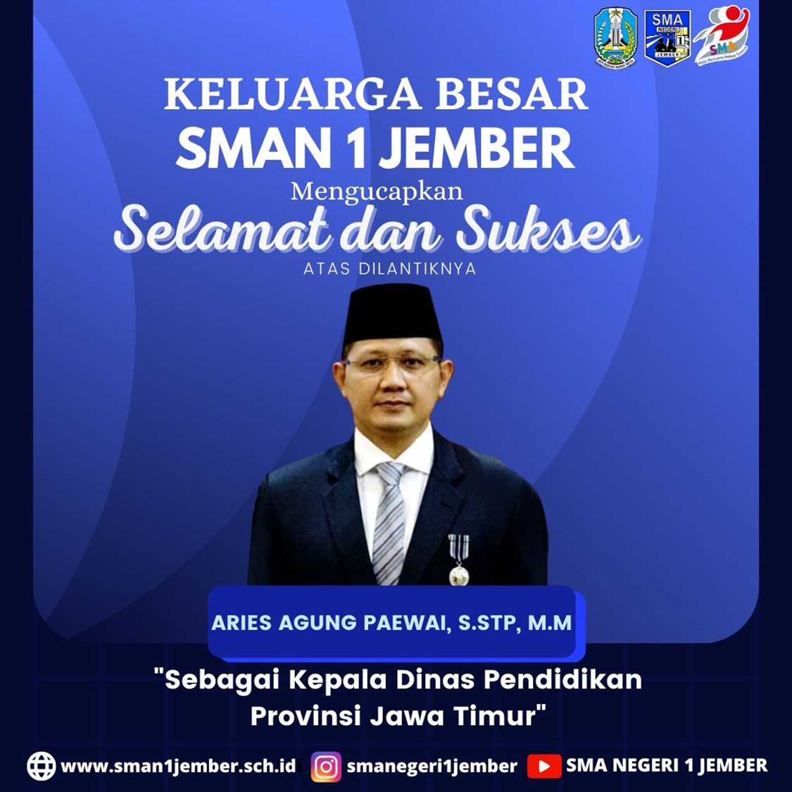 Pelantikan Kepala Dinas Pendidikan Provinsi Jawa Timur Tahun 2023