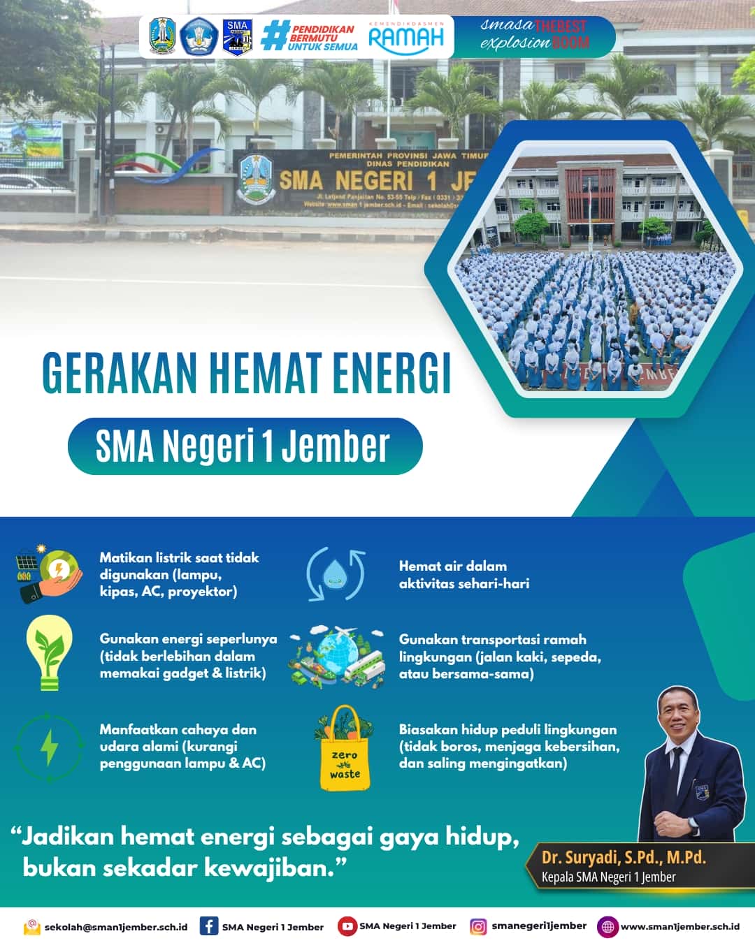 Gerakan Hemat Energi | SMA Negeri 1 Jember