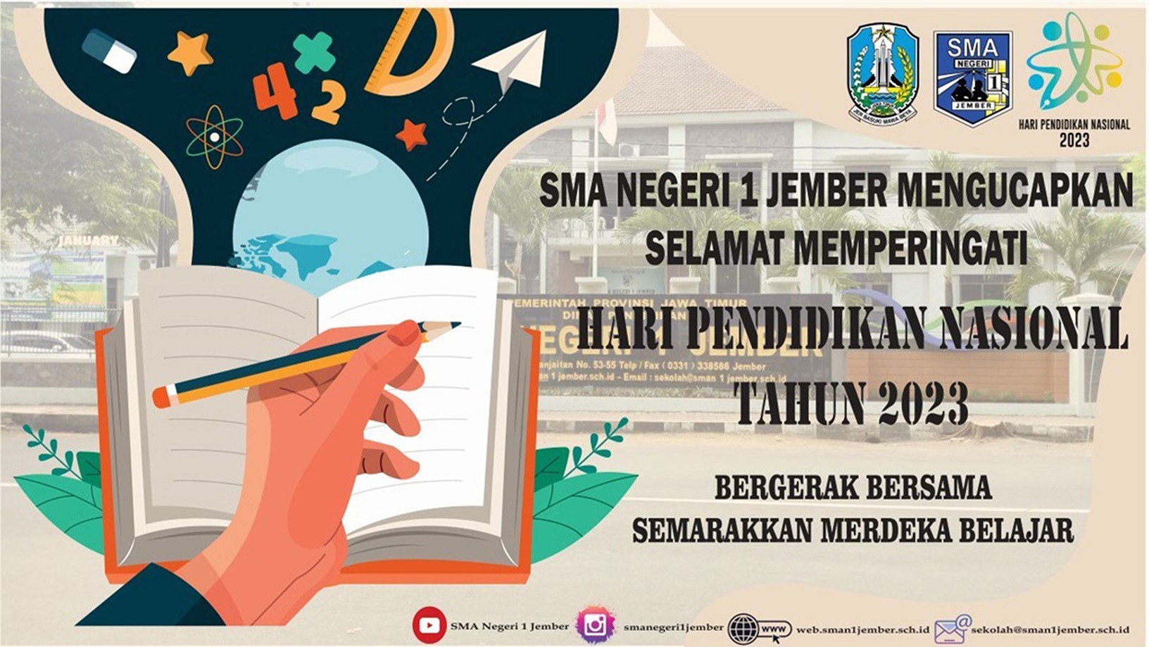 Upacara Peringatan Hari Pendidikan Nasional 2023 dan Halal Bihalal