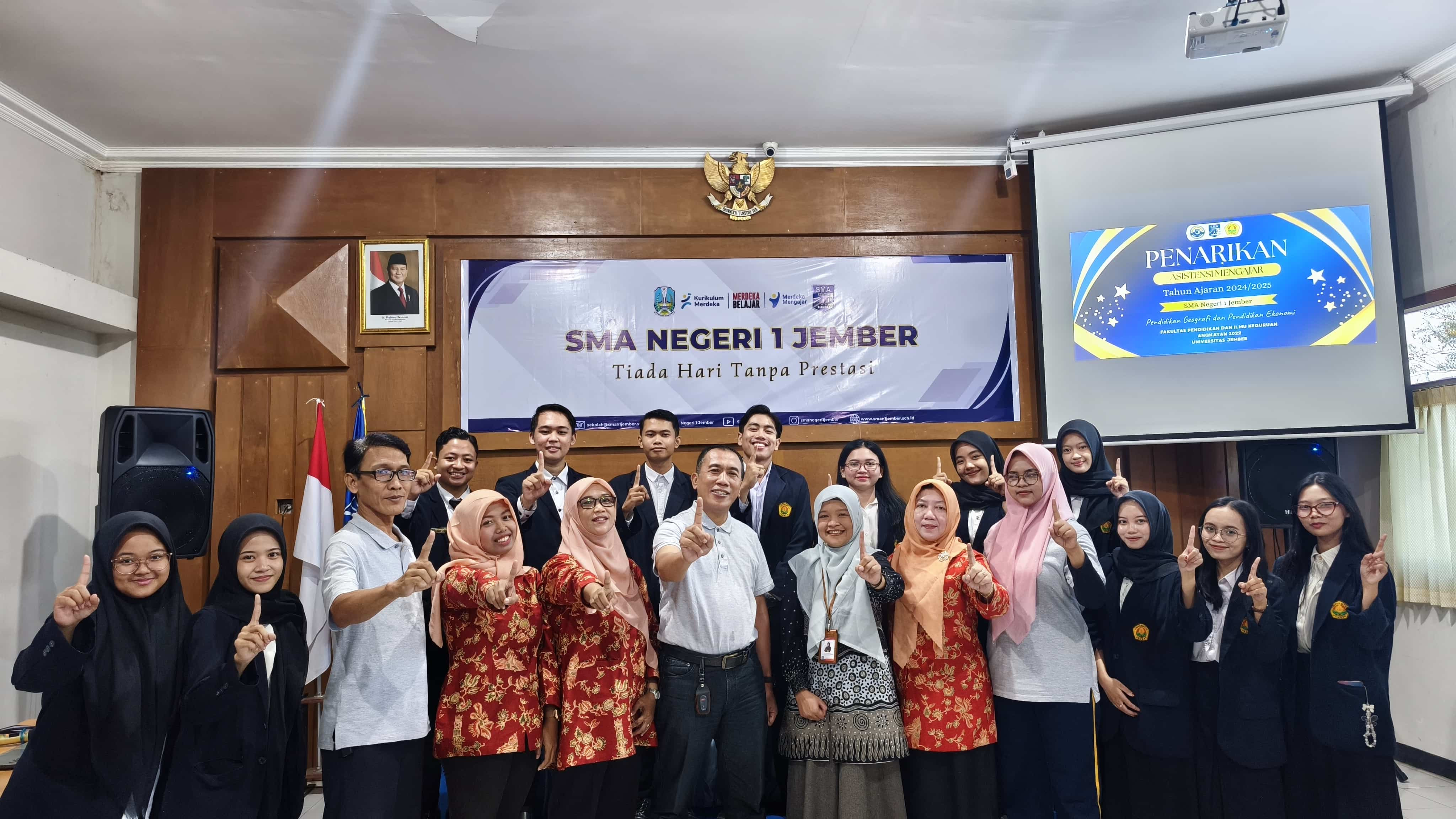 PENARIKAN MAHASISWA ASISTENSI MENGAJAR TAHUN AJARAN 2024/2025 DI SMA NEGERI 1 JEMBER