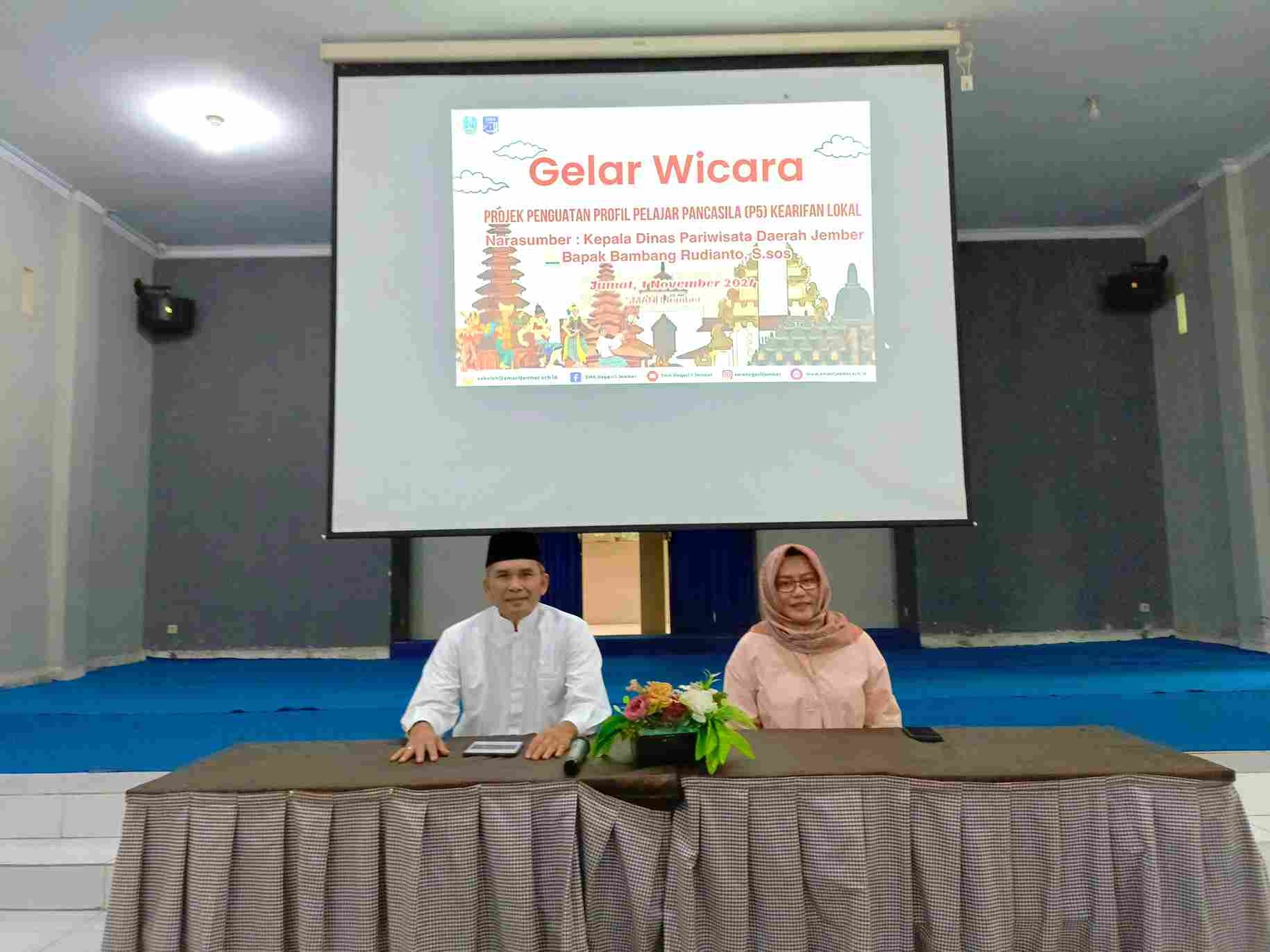 Gelar Wicara Project Penguatan Profil Pelajar Pancasila (P5) Kearifan Lokal Dinas Pariwisata Di SMA 