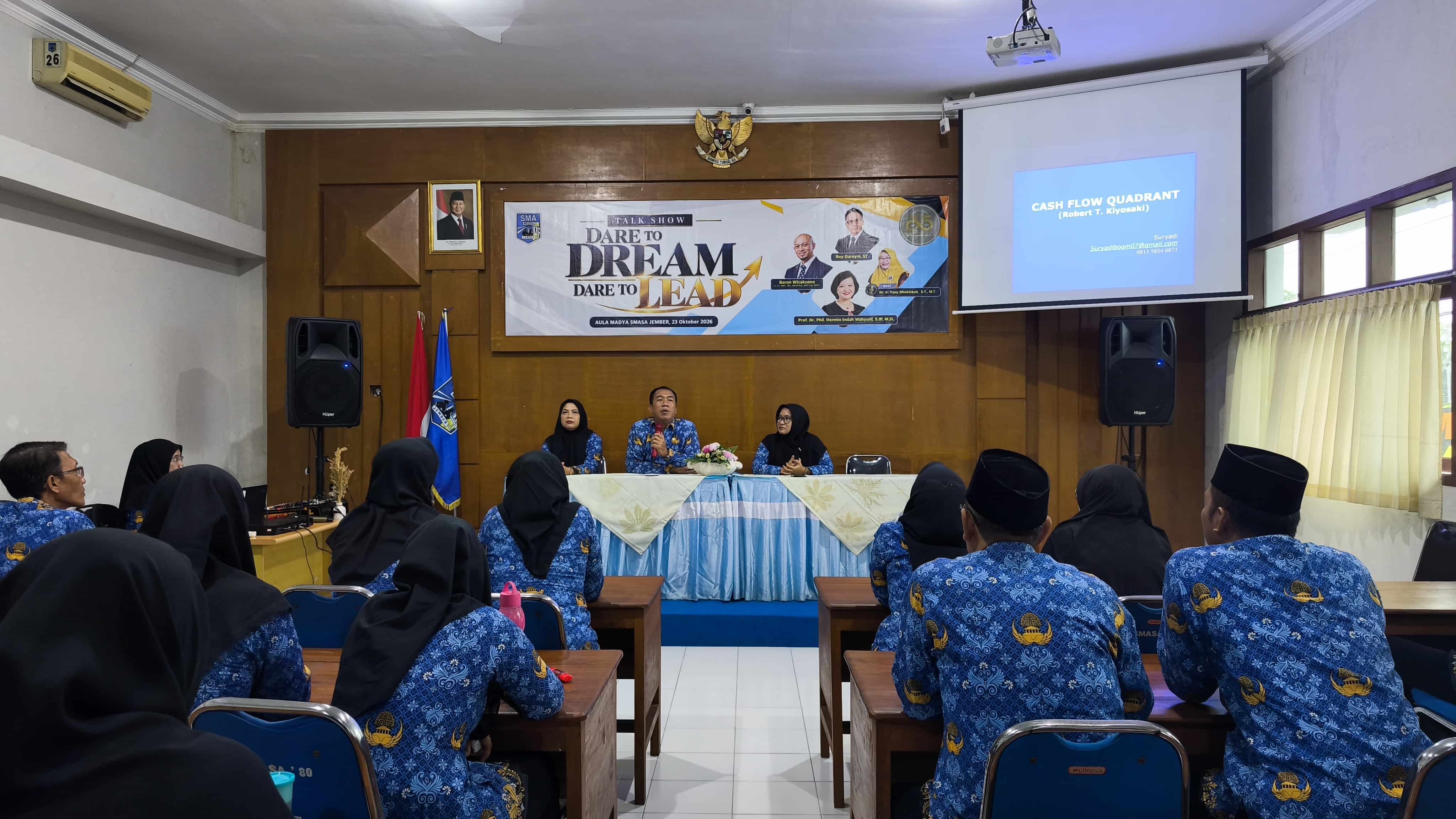 Komunitas Belajar (Kombel) SMASA BERGEMA dengan materi Cost Flow Quadrant