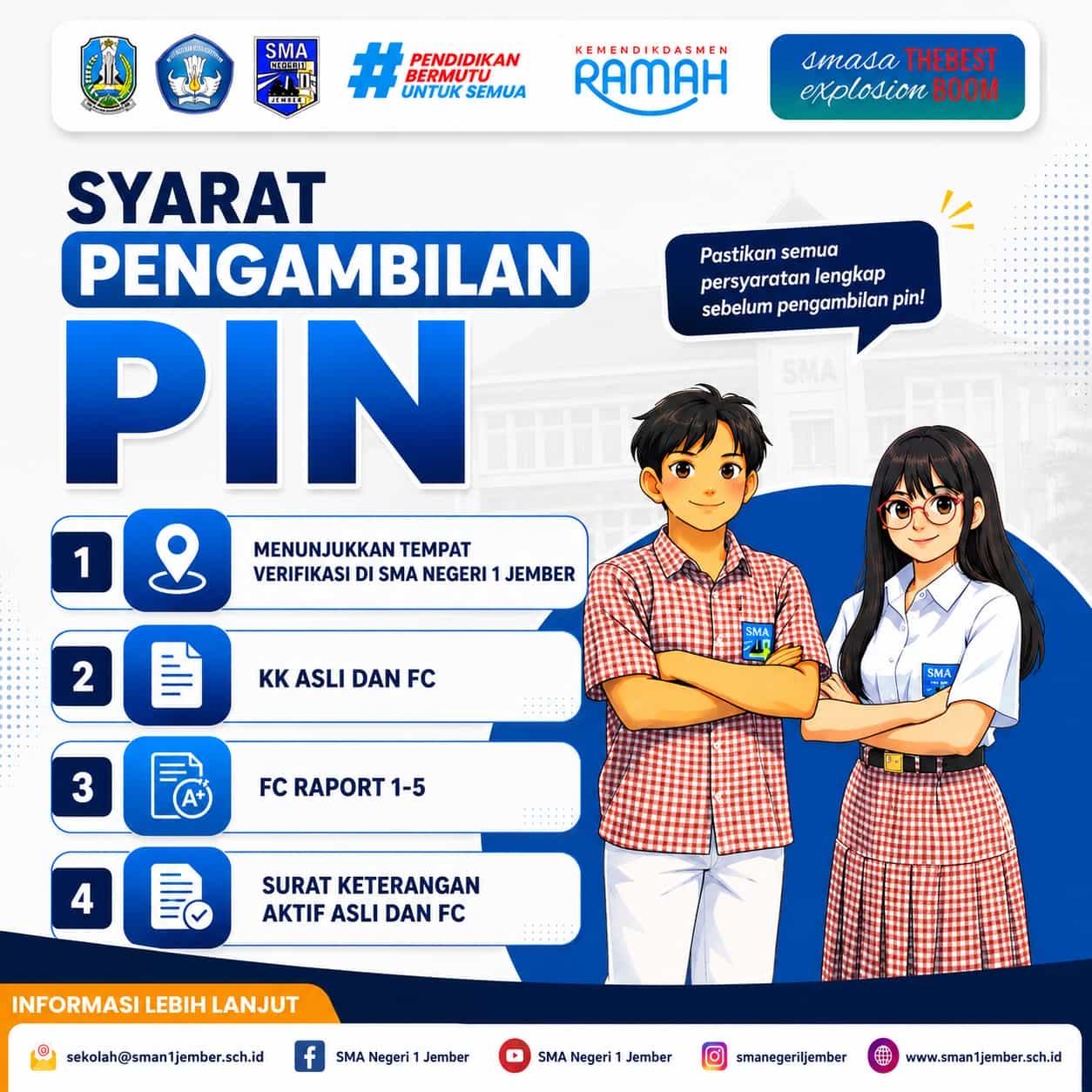 TATA CARA PENGAMBILAN PIN SPMB JATIM 2026