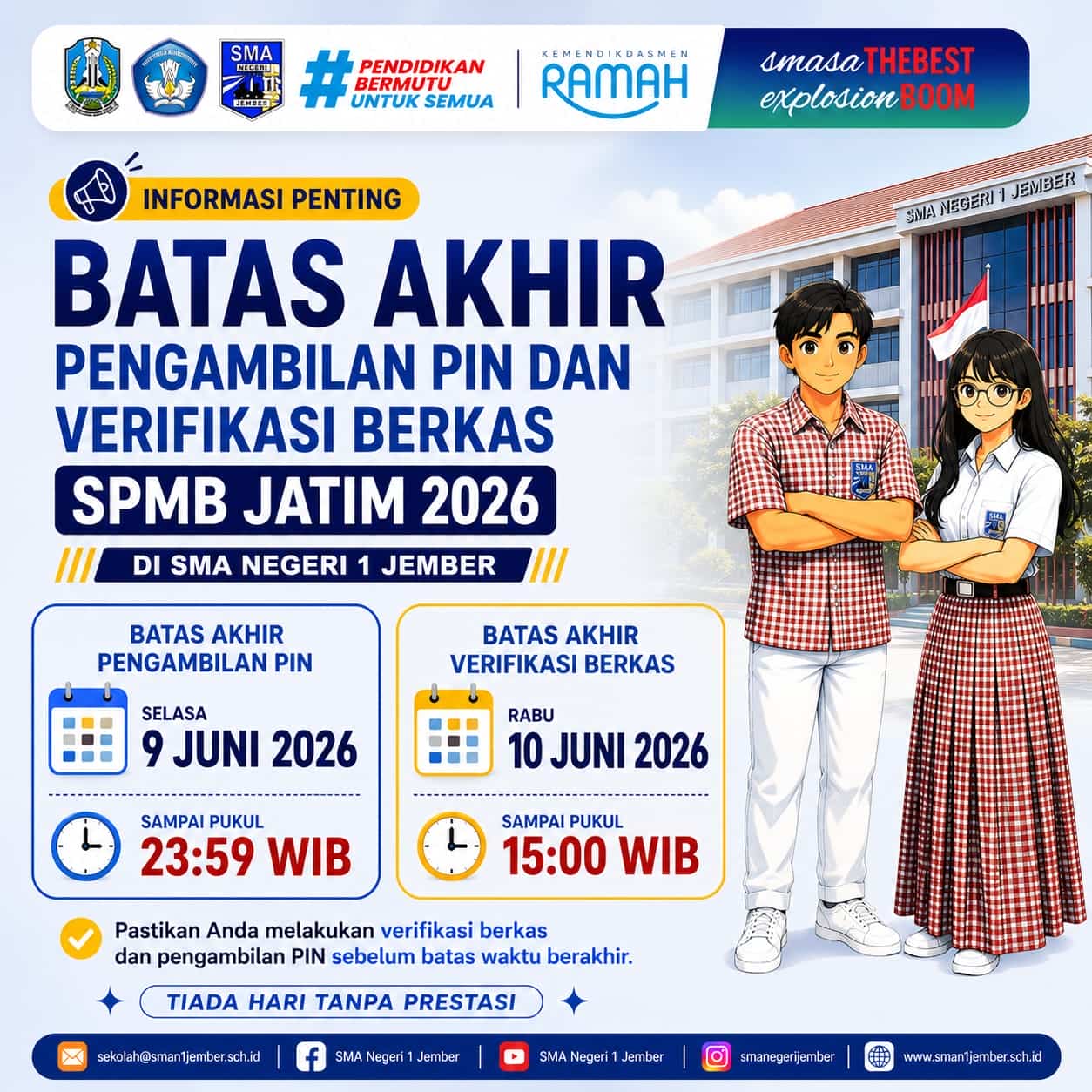 INFORMASI PENTING SPMB JATIM 2026 